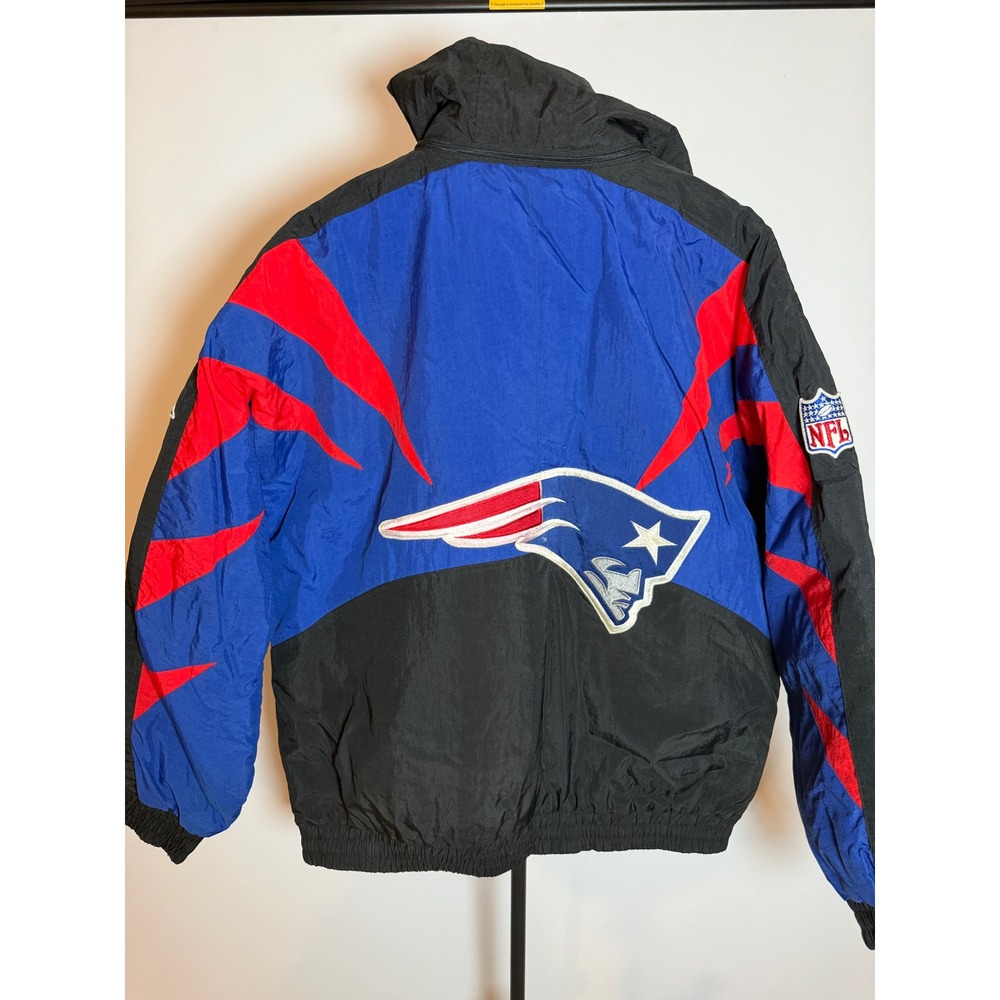 Vintage New England Patriots Apex One NFL Pro Line Puffer Jacket XL Sharktooth